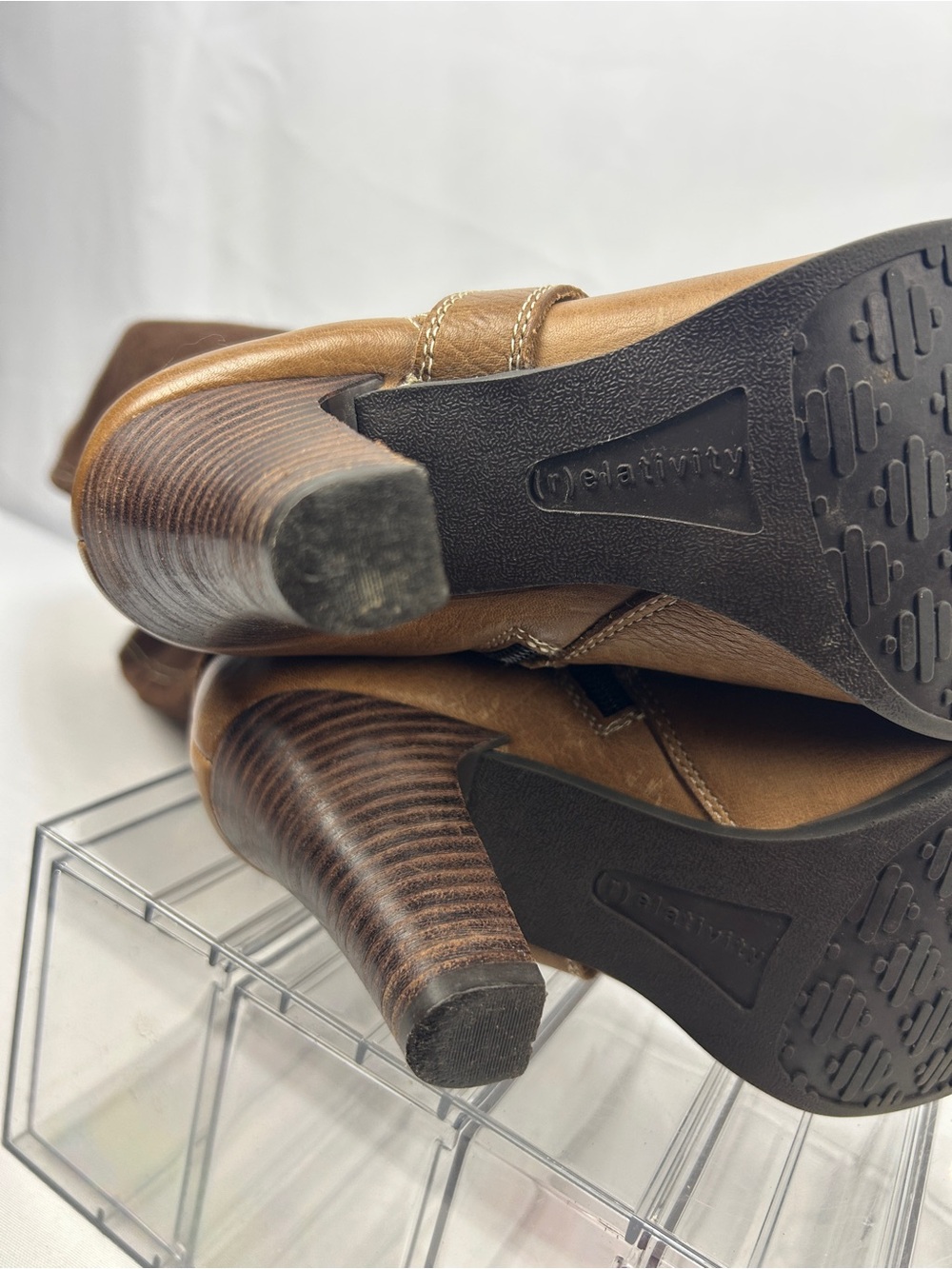 Relativity Two-Tone Brown Tall Riding Boots - Picture 7 of 11
